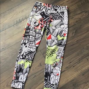 Reebok graffiti leggings. Size medium